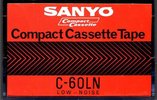 Compact Cassette Sanyo LN 60 Type I Normal 1975 Europe