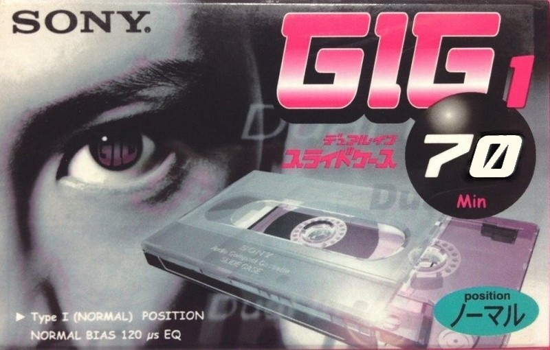 Compact Cassette Sony GIG-1 70 "C-70GIG1E" Type I Normal 1999 Japan