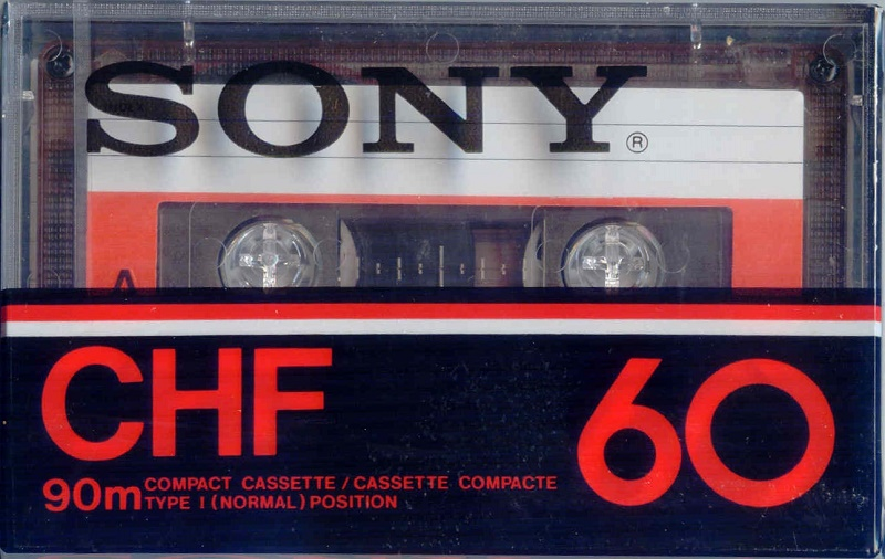 Compact Cassette Sony CHF 60 Type I Normal 1978 North America