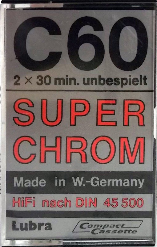 Compact Cassette Lubra 60 Type II Chrome Germany