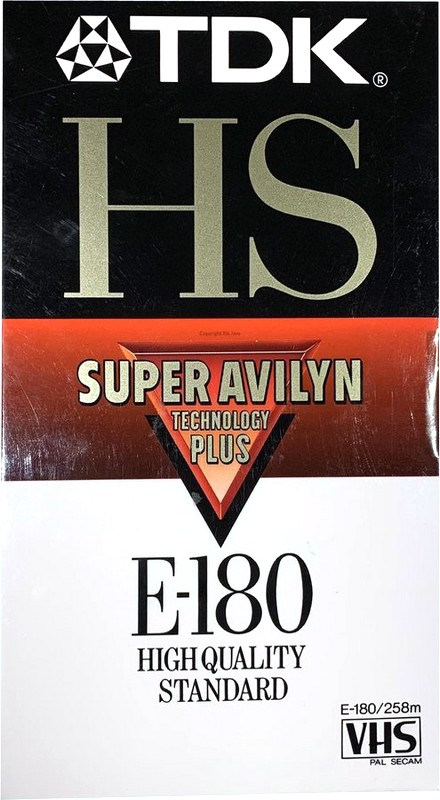 VHS, Video Home System TDK HS 180 Type II Chrome 1991 Europe