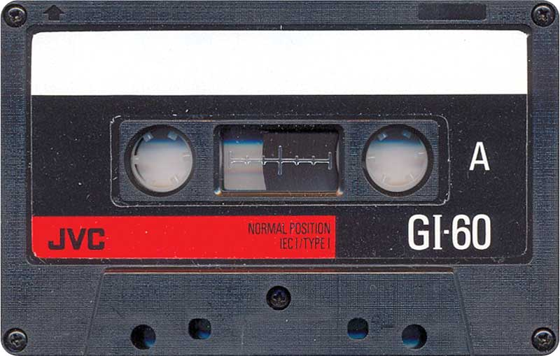 Compact Cassette JVC GI 60 "G1-60A" Type I Normal 1990 North America