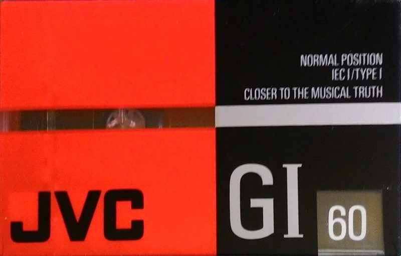 Compact Cassette JVC GI 60 "G1-60A" Type I Normal 1990 North America