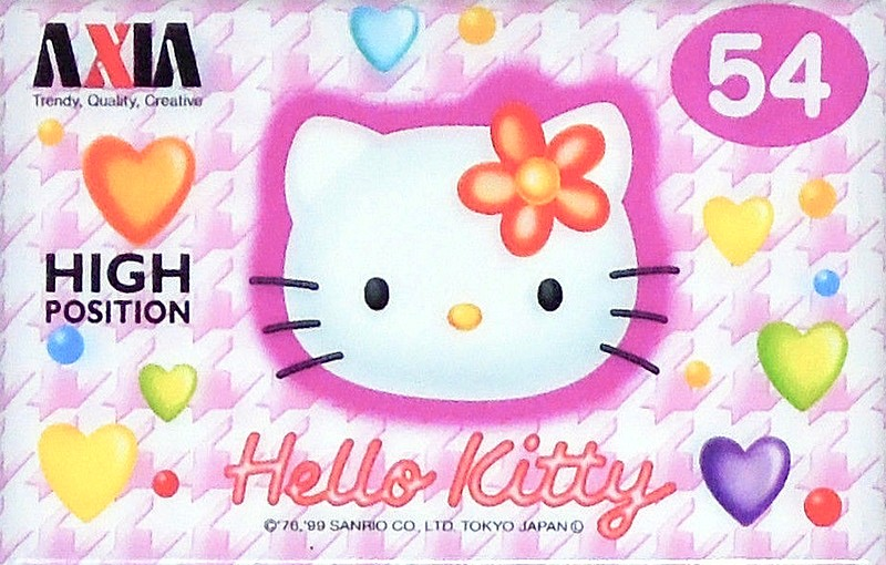 Compact Cassette AXIA Hello Kitty 54 "HK2 54" Type I Normal 1999 Japan