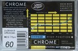 Compact Cassette Boots / Boots Audio Super Chrome 60 Type II Chrome 1986 UK