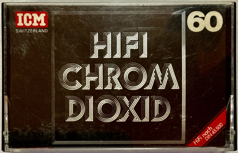 Compact Cassette ICM HIFI Chrom Dioxid 60 Type II Chrome 1978 Europe