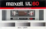 Compact Cassette Maxell UL 60 Type I Normal 1983 Europe