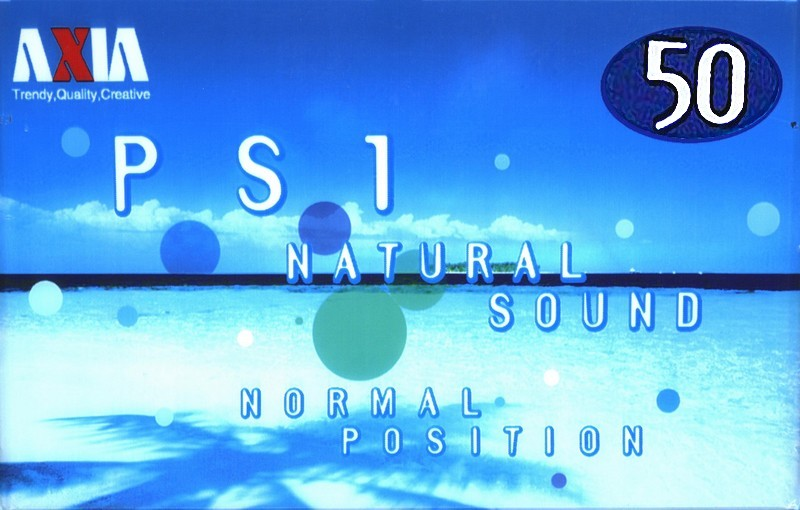 Compact Cassette AXIA PS-I / PS-1 50 "PS1L 50" Type I Normal 2000 Japan