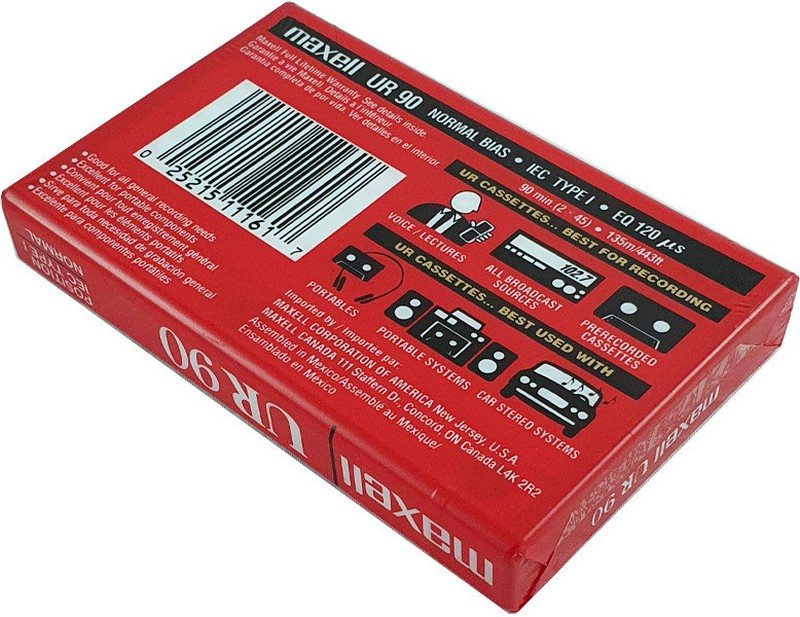 Compact Cassette Maxell UR 90 Type I Normal 2000 North America