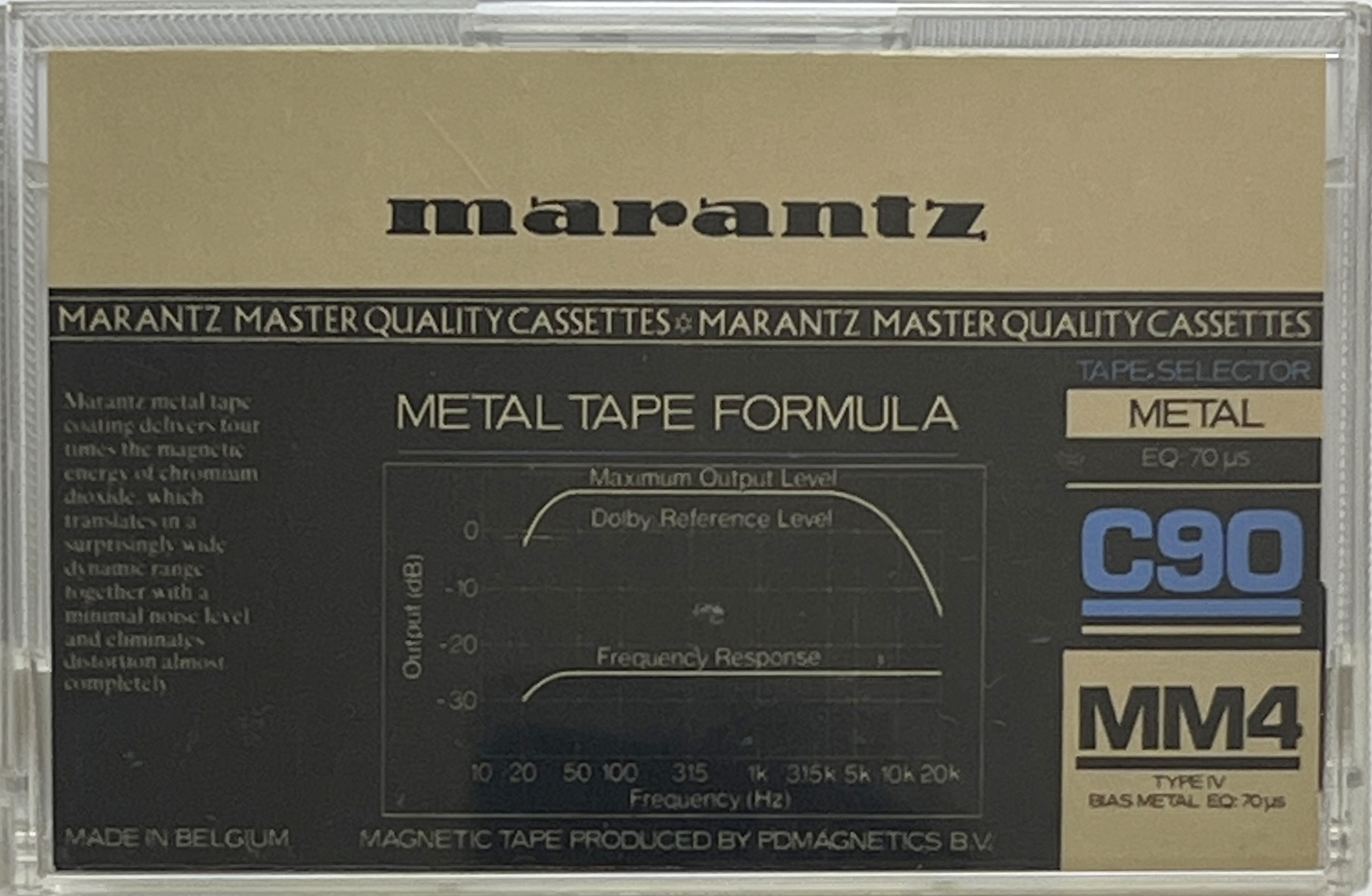 Compact Cassette Marantz MM4 90 Type IV Metal 1983 Europe