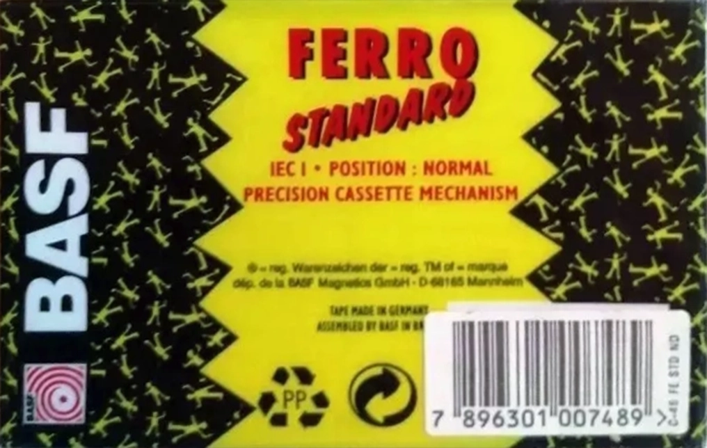 Compact Cassette BASF Ferro Standard 46 Type I Normal 1991 Worldwide