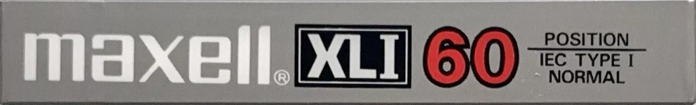 Compact Cassette Maxell XLI 60 Type I Normal 1985 USA