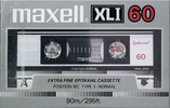Compact Cassette Maxell XLI 60 Type I Normal 1985 USA