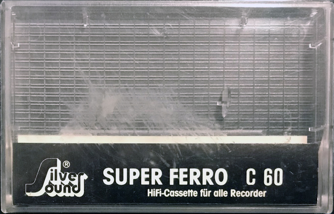 Compact Cassette Silver Sound Super Ferro 60 Type I Normal 1986 Germany