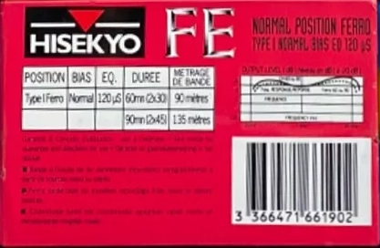 Compact Cassette Hisekyo 90 "FE" Type I Normal South Korea