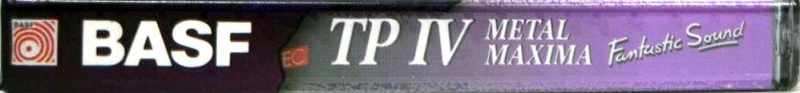 Compact Cassette BASF TP IV Metal Maxima 90 Type IV Metal 1995 Europe