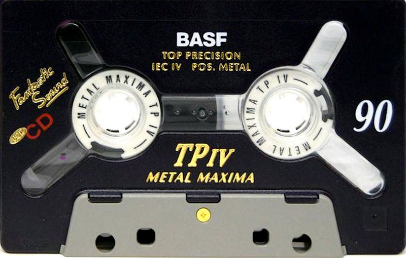Compact Cassette BASF TP IV Metal Maxima 90 Type IV Metal 1995 Europe