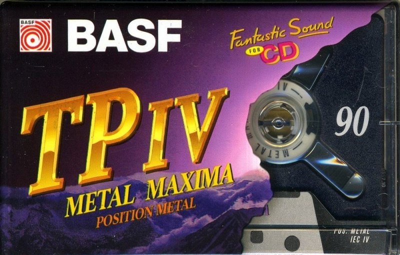 Compact Cassette BASF TP IV Metal Maxima 90 Type IV Metal 1995 Europe