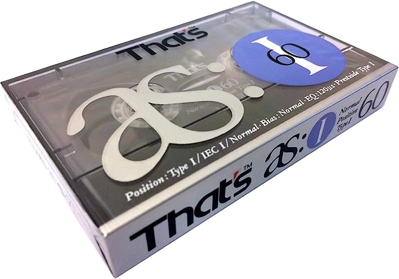 Compact Cassette Thats AS I 60 Type I Normal 1990 Europe