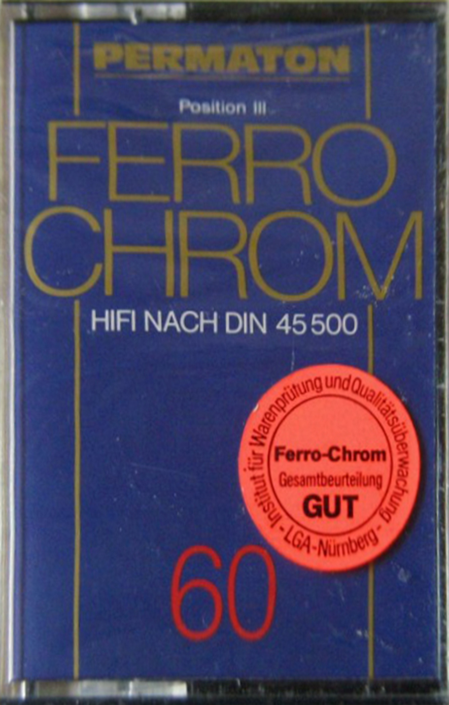 Compact Cassette Permaton 60 Type III Ferro Chrome 1977 Europe