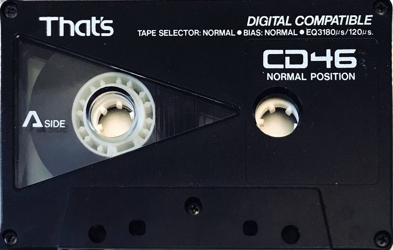Compact Cassette Thats CD 46 Type I Normal 1987 Japan