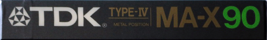 Compact Cassette TDK MA-X 90 Type I Normal 1986 Worldwide