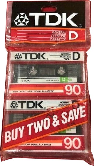 Promo TDK D 90 Type I Normal 1986 USA