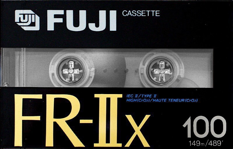 Compact Cassette Fuji FR-IIx 100 Type II Chrome 1989 USA