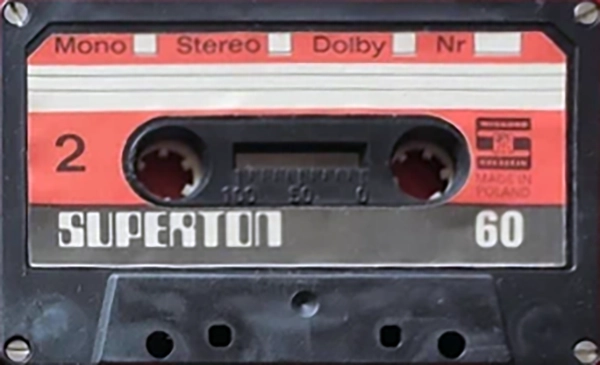 Compact Cassette Superton 60 "black" Type I Normal 1978 Near East