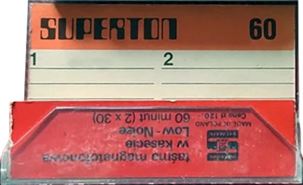 Compact Cassette Superton 60 "black" Type I Normal 1978 Near East