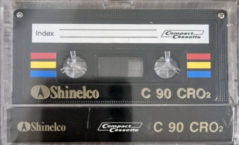 Compact Cassette Shinelco 90 "CRO2" Type II Chrome 1980 Italy