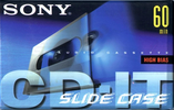 Compact Cassette Sony CD-IT 60 "C-60CDT2B" Type II Chrome 1998 North America