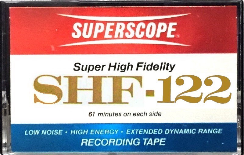 Compact Cassette Superscope SHF 122 Type I Normal 1975 USA