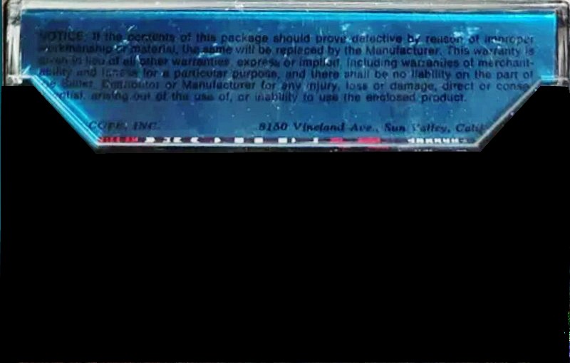 Compact Cassette Superscope SHF 122 Type I Normal 1975 USA