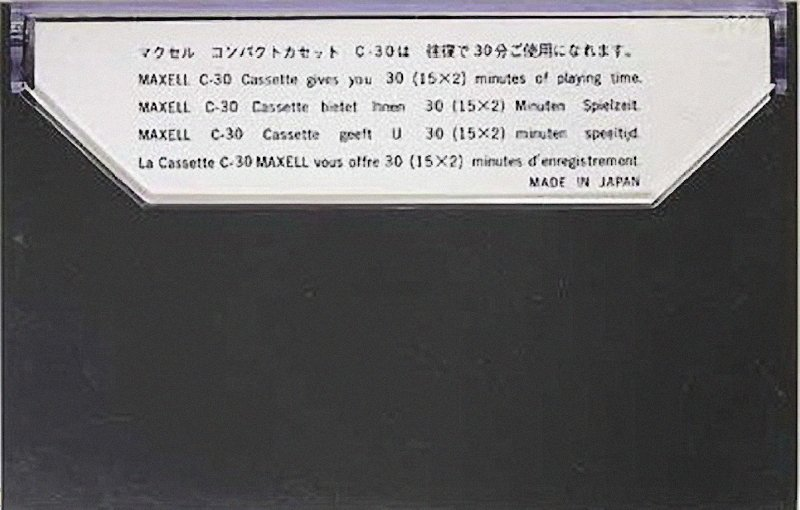 Compact Cassette: Maxell / Hitachi Maxell -  30