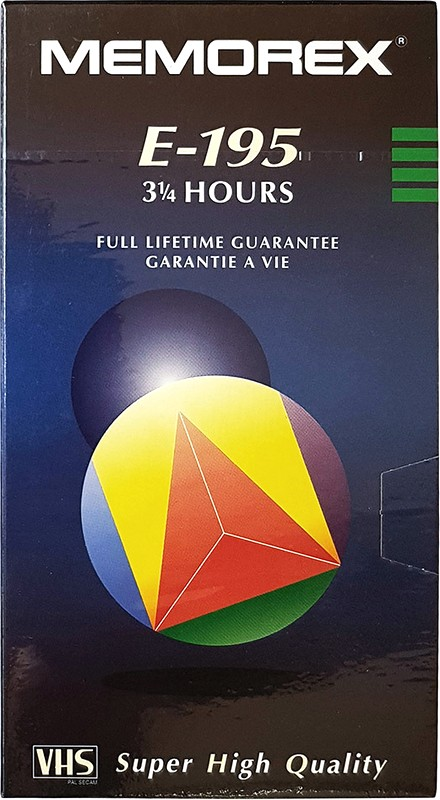 VHS, Video Home System Memorex Super High Quality 195 Type I Normal Europe