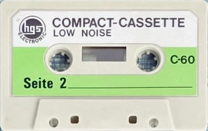 Compact Cassette HGS Electronic 60 Type I Normal 1981 Germany