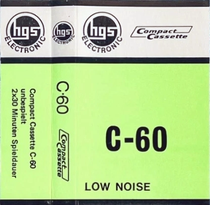 Compact Cassette HGS Electronic 60 Type I Normal 1981 Germany
