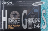 Compact Cassette Denon HG-S 64 Type II Chrome 1990 Japan