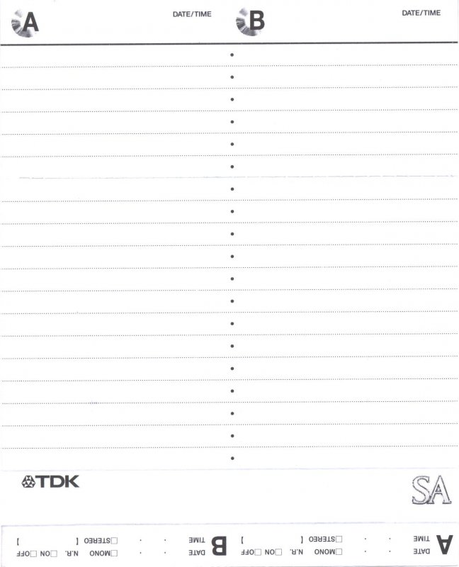 2 pack TDK SA 60 "SA-60EB2" Type II Chrome 1997 Worldwide