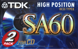 cover of Cassette TDK SA Type II Chrome