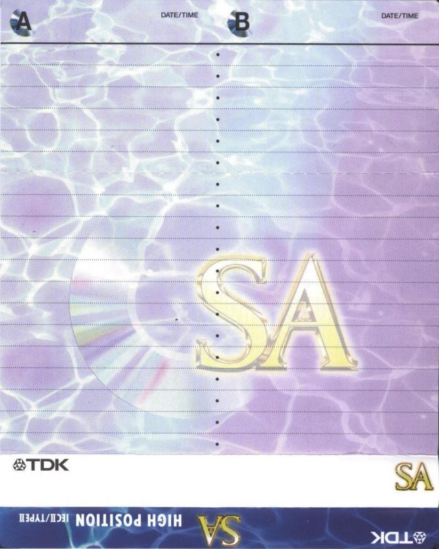 2 pack TDK SA 60 "SA-60EB2" Type II Chrome 1997 Worldwide