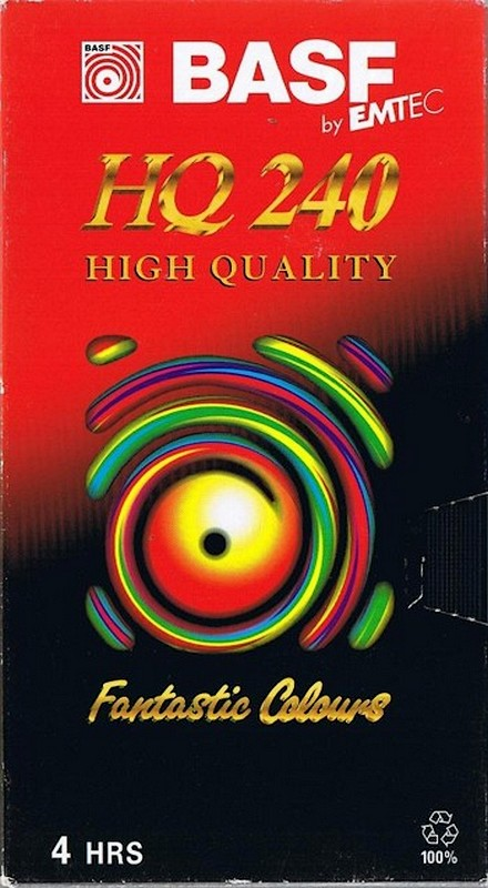 VHS, Video Home System BASF HQ 240 Type II Chrome 1998 Europe