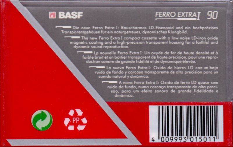 Compact Cassette: BASF  - Ferro Extra I 90