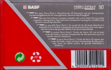 Compact Cassette BASF Ferro Extra I 90 Type I Normal 1991 Europe