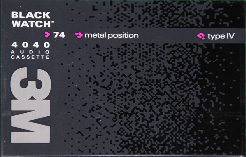 Compact Cassette 3M 4040 74 Type IV Metal 1989 USA