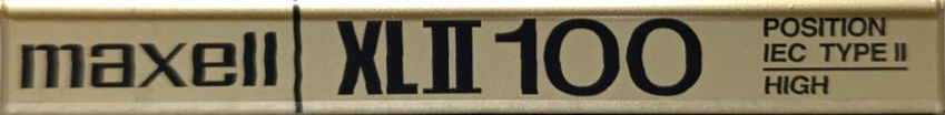 Compact Cassette Maxell XLII 100 Type II Chrome 1997 North America