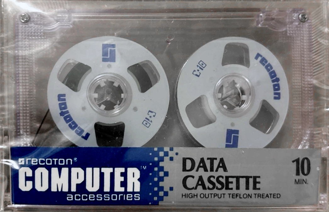 Compact Cassette Recoton 10 "Computer" Computer Cassette 1983 USA