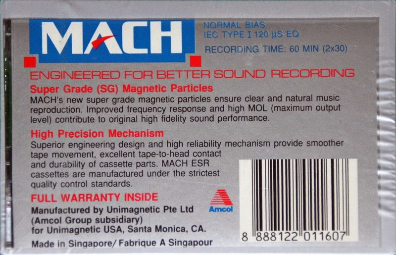 Compact Cassette:  Mach - ESR 60