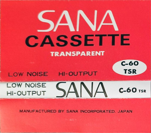 Compact Cassette Sana TSR 60 "Transparent" Type I Normal 1979 Japan